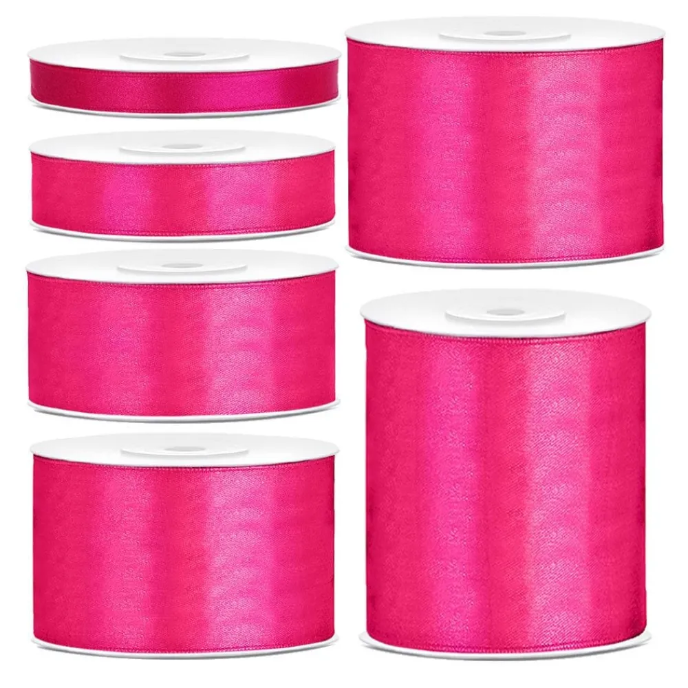 PartyDeco sp. z o.o. Satinbånd Pink - Oppyntning|Gaveindpakning