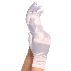 Leg Avenue Europe Satinhandsker Hvid Deluxe - Tilbehør