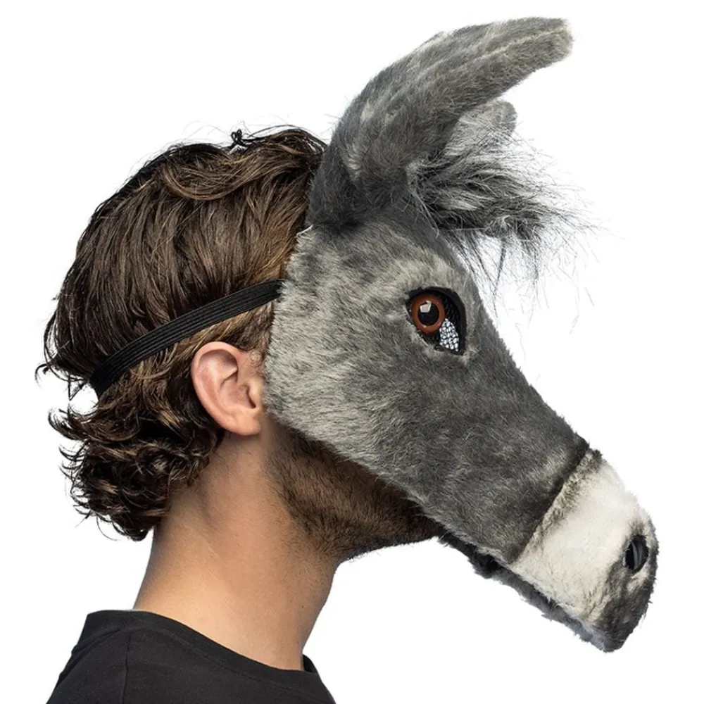 Boland Party Partners B.V. Æsel Halvmaske - Kostumetema|Masker