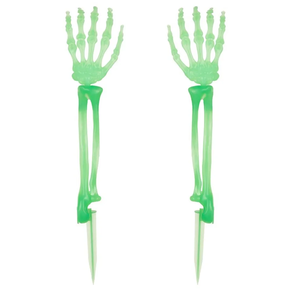 PartyDeco sp. z o.o. Selvlysende skeletthænder i jorden - Spil & Leg