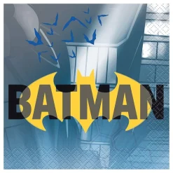 Unique UK Inc t/as Unique Party Servietter Batman Blå/Gul/Sort - Merchandise|Borddækning