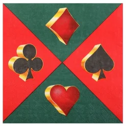 Online Santex Servietter Casino Grøn/Rød