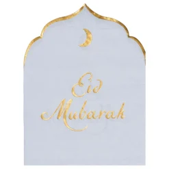 Hot PartyDeco sp. z o.o. Servietter Eid Mubarak Lyseblå