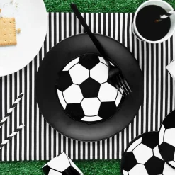 PartyDeco sp. z o.o. Servietter Fodbold Runde - Borddækning