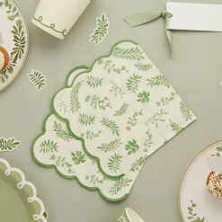 Discount CG Global Products Ltd Servietter Grønne Blade Botanic