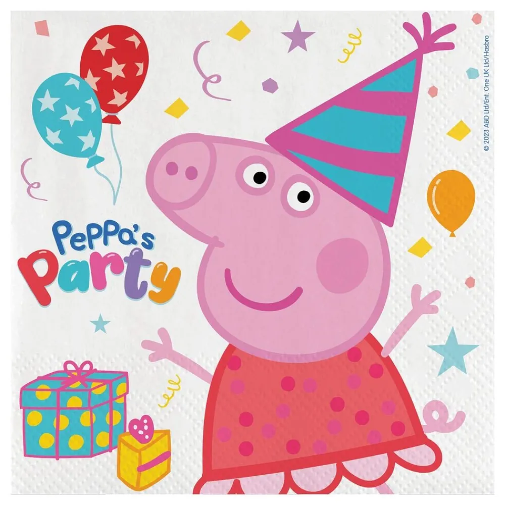 Outlet Santex Servietter Gurli Gris™ Peppa’s Party