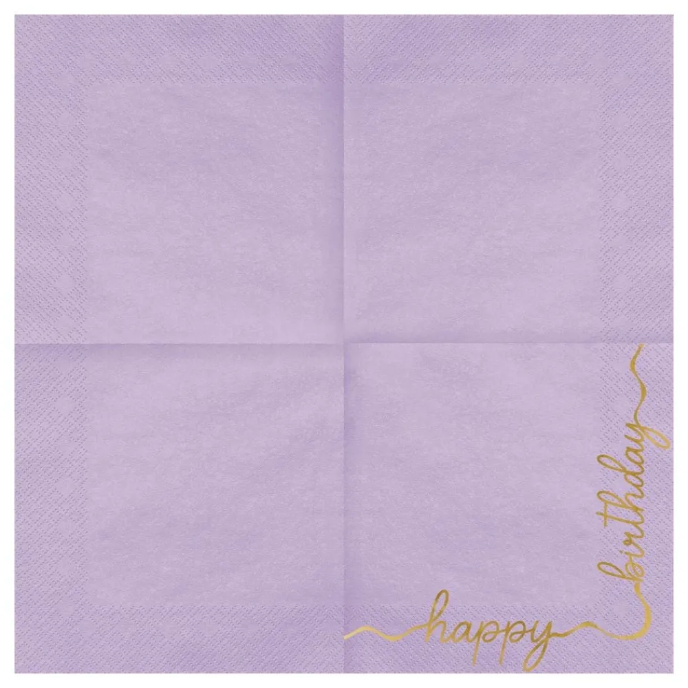 PartyDeco sp. z o.o. Servietter Happy Birthday Mix