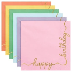 PartyDeco sp. z o.o. Servietter Happy Birthday Mix