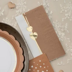 New Santex Servietter Hjerte Mocha