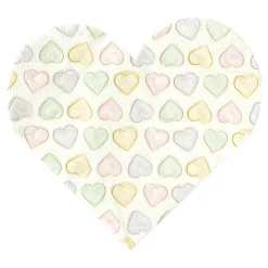 Online Globos Europe B.V. Servietter Hjerter Watercolor