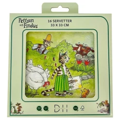 Discount Design House 95 AB Servietter Hønsene Pettson & Findus