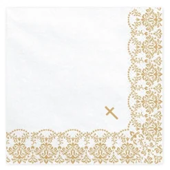 Clearance PartyDeco sp. z o.o. Servietter Konfirmation Guld