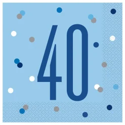 Sale Unique UK Inc t/as Unique Party Servietter 40 Lyseblå Prikket