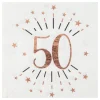 Clearance Santex Servietter 50 Sparkling Rosaguld