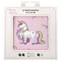 Clearance Design House 95 AB Servietter Unicorns & Rainbows