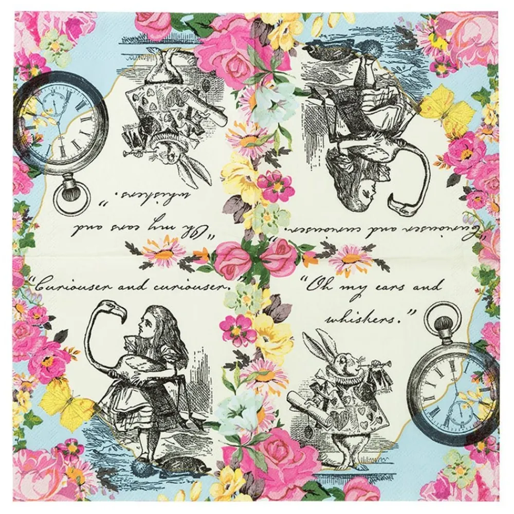 Talking Tables Ltd Servietter Ur Alice Wonderland
