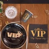 Santex Servietter VIP Sort/Guld - Eventartikler|Borddækning