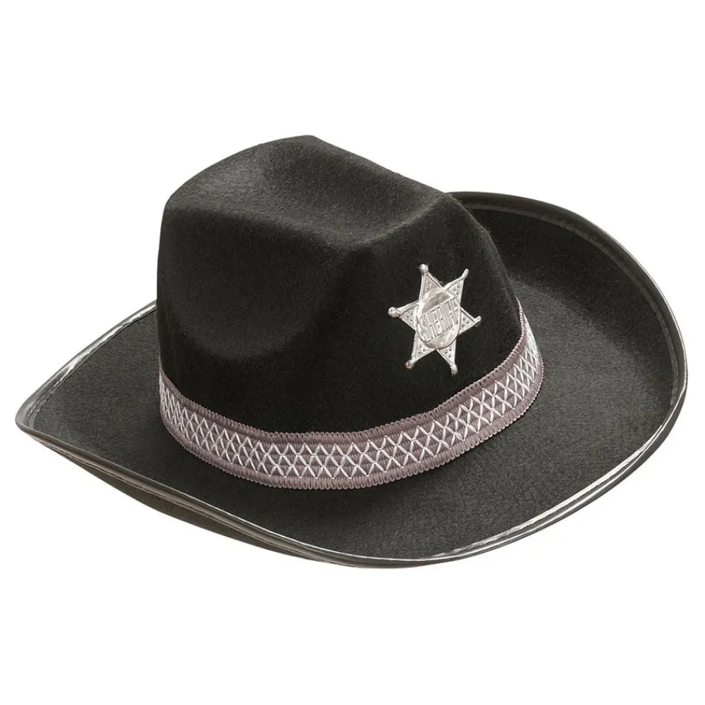 Widmann S.r.l. Sheriffhat Sort - Oppyntning|Kostumetema
