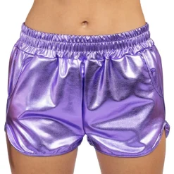 CHAKS Shorts Metallic Lilla - Tøj