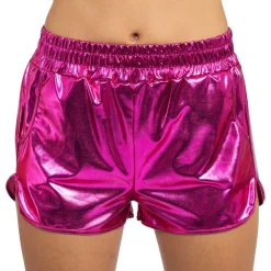 Sale CHAKS Shorts Metallic Lyserød