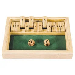Clearance Kidek AB Shut The Box Bambus Brætspil