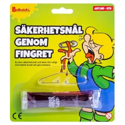 Outlet Butterick's AB Sikkerhedsnål Gennem Fingeren Skæmtartikel