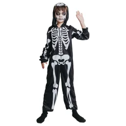 Hisab/Joker Company AB Skelet Jumpsuit Børnekostume - Udklædningskostumer|Kostumetema