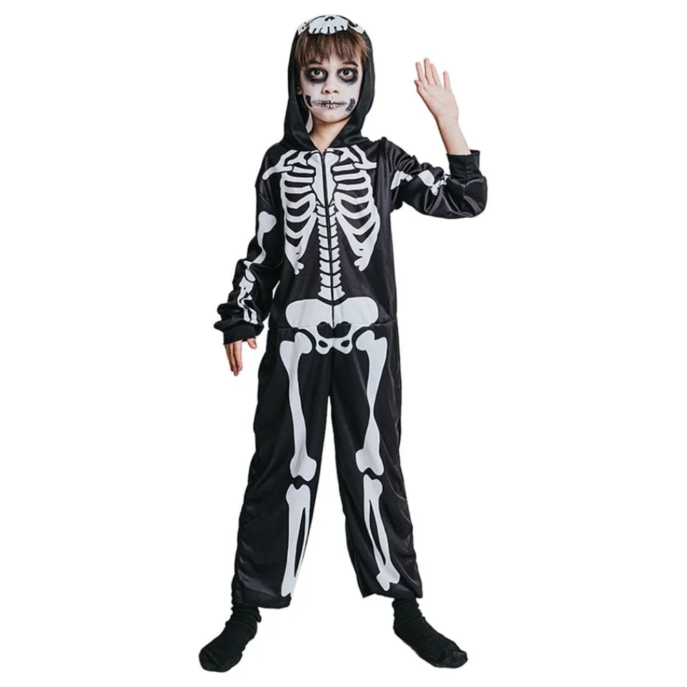 Hisab/Joker Company AB Skelet Jumpsuit Børnekostume - Udklædningskostumer|Kostumetema