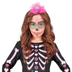 Hot Widmann S.r.l. Skeletkjole Lyserød/Sort Børnekostume