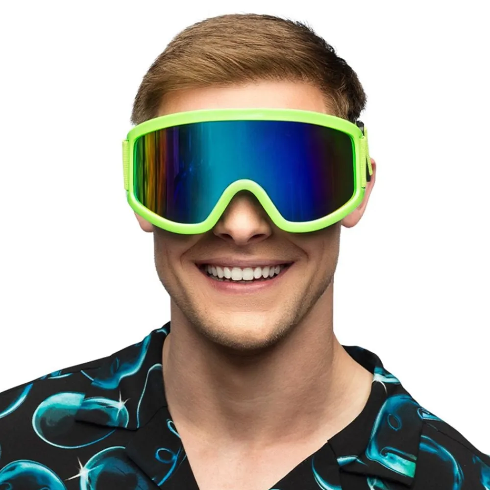 Boland Party Partners B.V. Skibriller Neongrøn - Tilbehør|Accessories