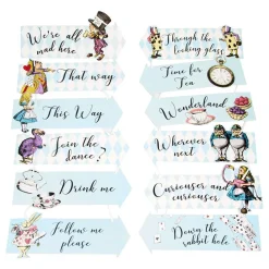 Talking Tables Ltd Skilte med Tekst Alice Wonderland - Hjem & Husholdning