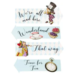 Talking Tables Ltd Skilte med Tekst Alice Wonderland - Hjem & Husholdning