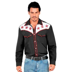 Widmann S.r.l. Skjorte Rodeo Cowboy Sort - Tøj|Tilbehør