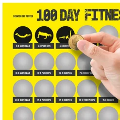 Clearance Out of the blue KG Skrabetavle 100 Day Fitness Challenge