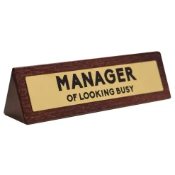 New Boxer Gifts Ltd Skrivebordsskilt Manager