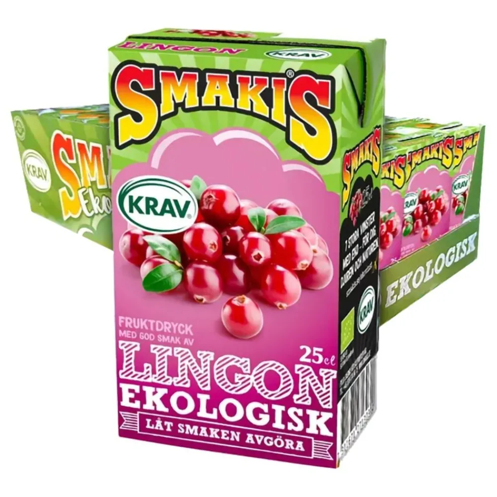 Outlet ERT Godis AB Smakis Lingon Krav