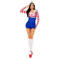 Leg Avenue Europe Sømand Deluxe Kostume - Udklædningskostumer|Kostumetema