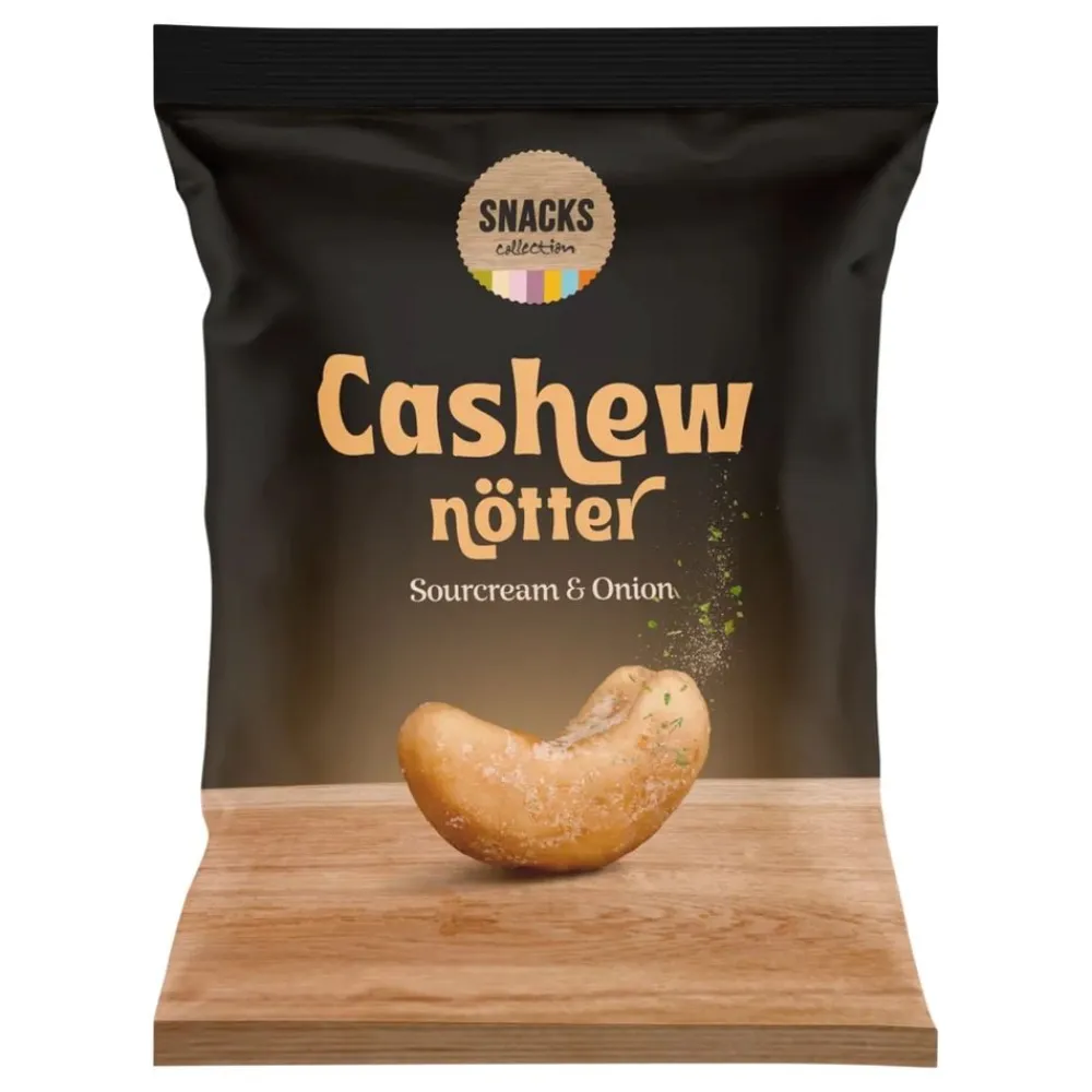 Hultén försäljning AB Snacks Cashewnødder Sourcream & Onion - Snacks|Kolonial