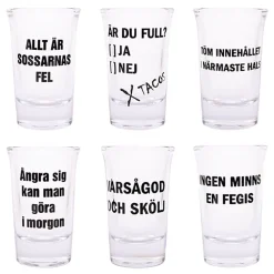Butterick's AB Snapseglas med Tekst - Drikkeglas