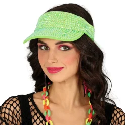 Discount Fiestas Guirca, S.L Solskærm med Strass Grøn