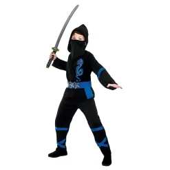 Sale Wicked Costumes Ltd Sort/Blå Power Ninja Børnekostume