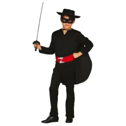 Online Fiestas Guirca, S.L Sortklædt Bandit Børnekostume