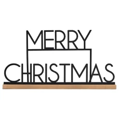 Ginger Ray Ltd Sort Metalskilt Merry Christmas - Oppyntning
