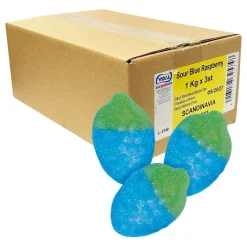 Clearance ERT Godis AB Sour Blue Raspberry Økonomipakke