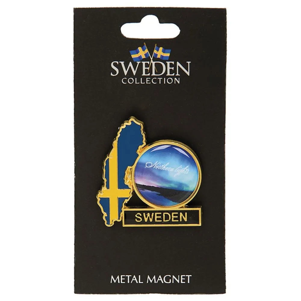 Sale Hisab/Joker Company AB Souvenir Køleskabsmagnet Sweden Northern Lights