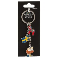 Hisab/Joker Company AB Souvenir Nøglering Sweden Hest/Elg - Accessories|Souvenirs