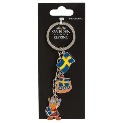 Outlet Hisab/Joker Company AB Souvenir Nøglering Sweden Viking/Flag