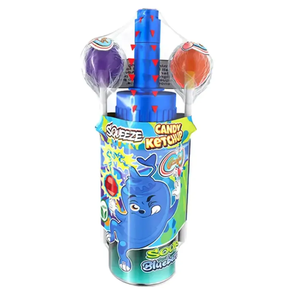 ERT Godis AB Squeeze Candy Ketchup med Lollipops - Slik