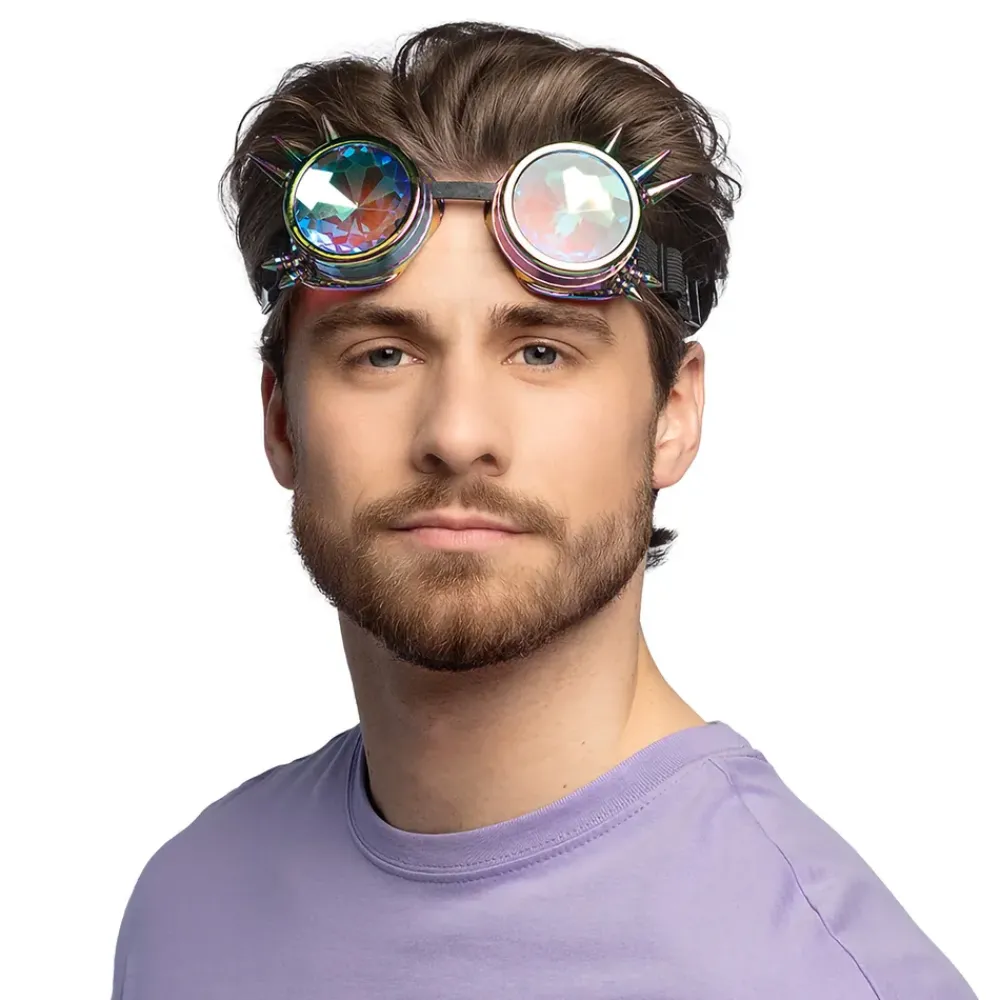 Boland Party Partners B.V. Steampunk Festival Holografiske Briller - Tøj|Accessories
