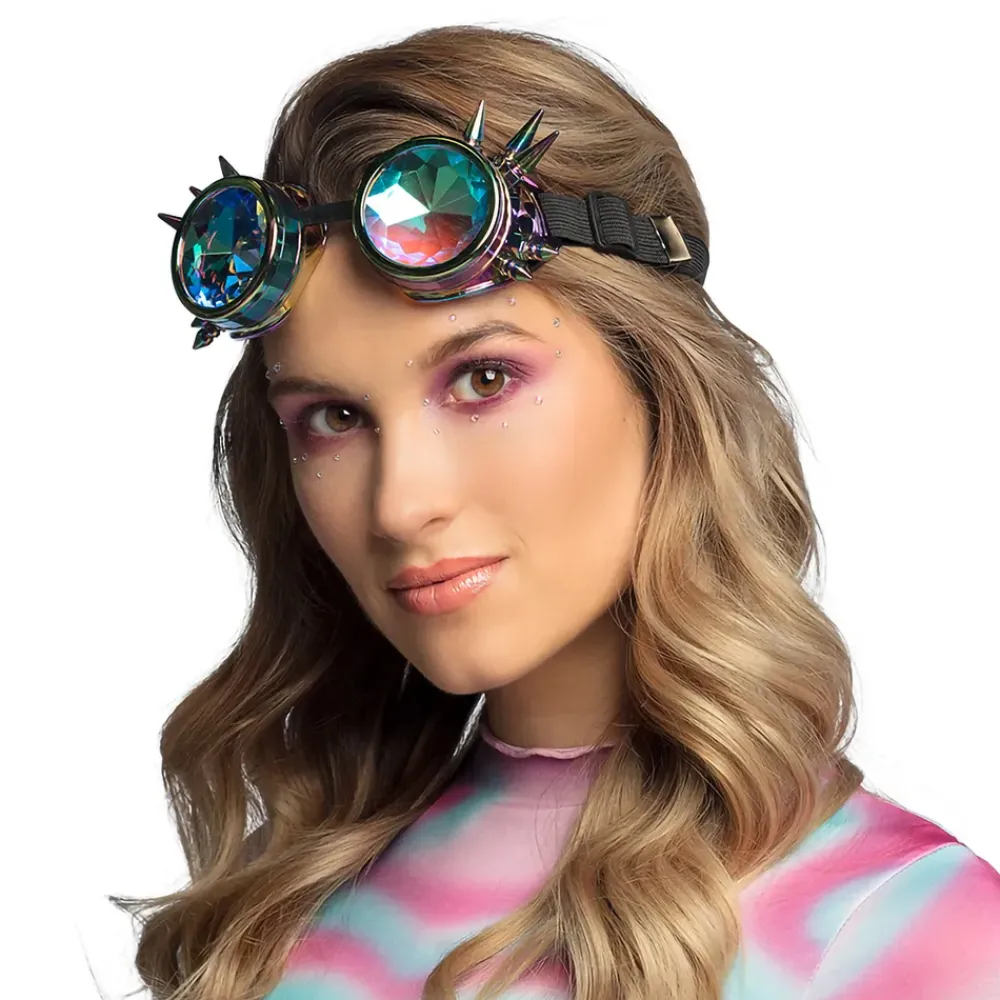 Boland Party Partners B.V. Steampunk Festival Holografiske Briller - Tøj|Accessories